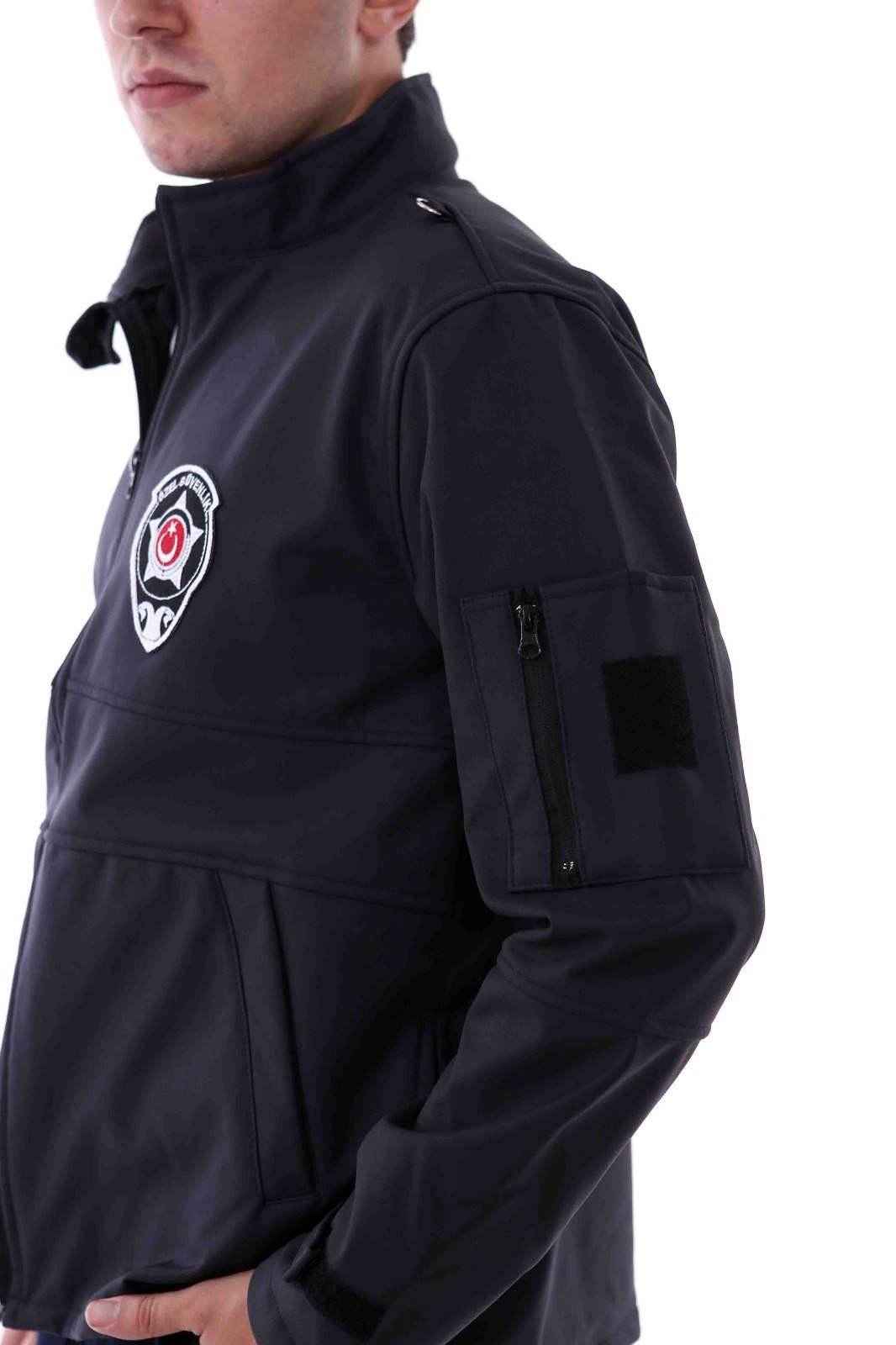 Siyah Taktik Özel Güvenlik Softshell Mont - Görsel 3