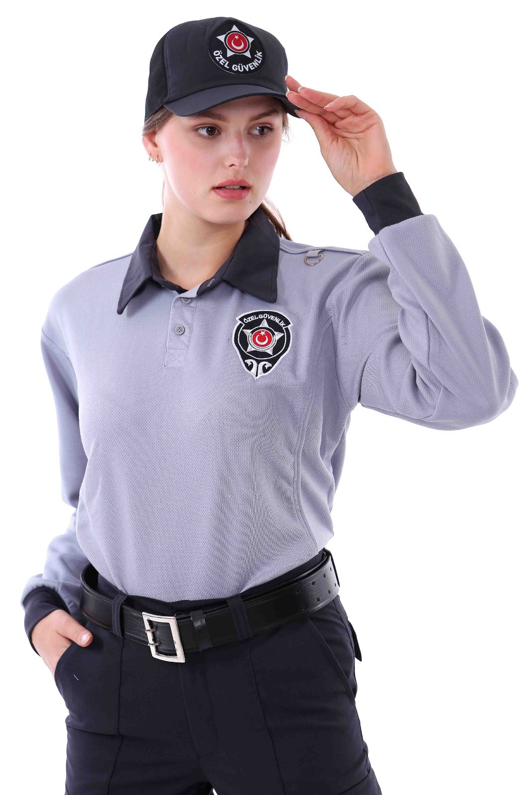 Taktik Siyah Polo Güvenlik Tişörtü